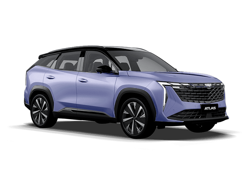 Купить Geely Atlas Новый в Екатеринбурге - Starry Blue / Серо-голубой металлик